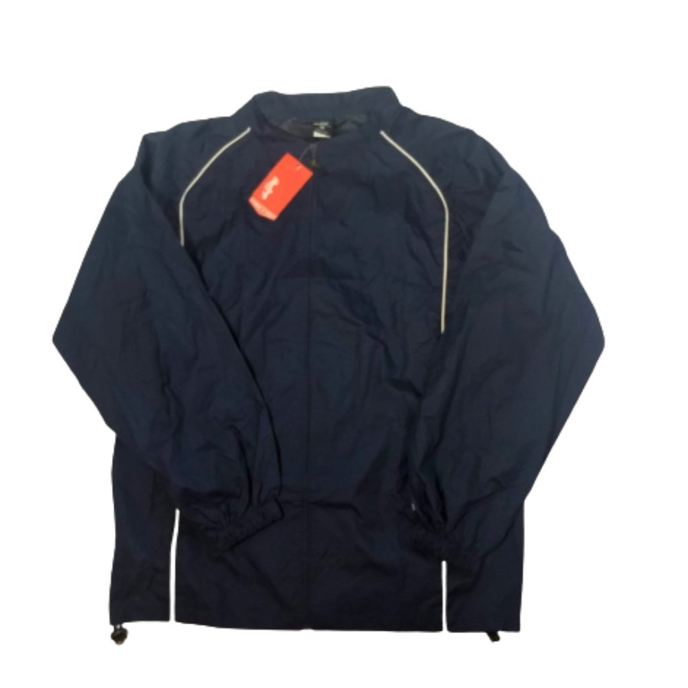Rawlings Blue Jacket Men M NEW Polyester Full Zip